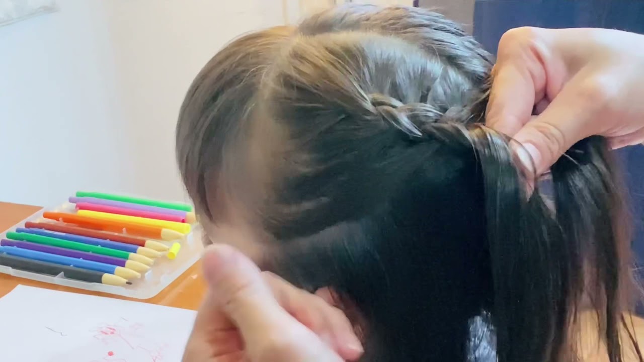 女孩髮型教學❤️ 反股辮/拳擊辮/可愛髮型/學校髮型