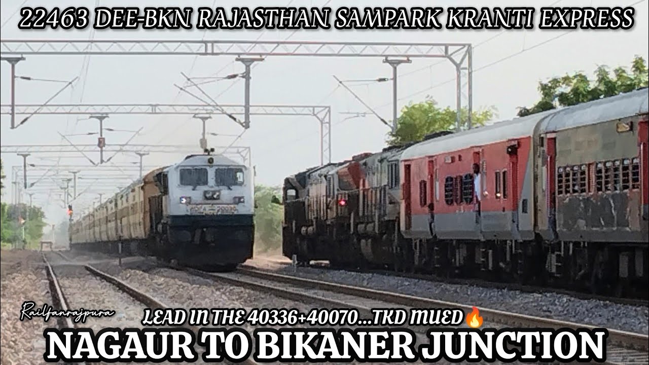 JOURNEY BEHIND LEGENDARY 22463  RAJASTHAN SAMPARK KRANTI | NGO-BKN 