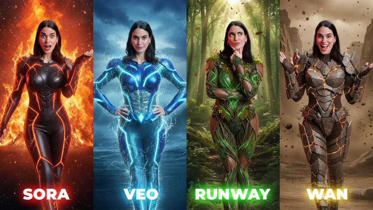 The BEST AI Video Generator? Sora vs Veo vs Runway vs Wan!