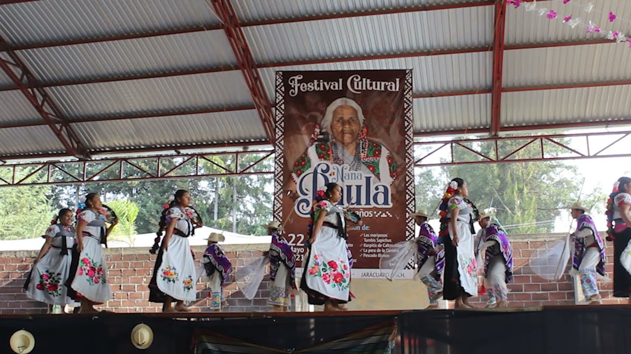 Danza del las mariposas de Janitzio - Festival en Honor a Nana Paula en Jarácuaro Michoacán