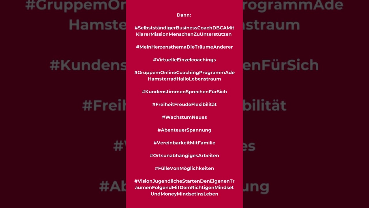 Selbstverwirklichung Business Coaching: von Krebsmedikamenten zur Verwirklichung von Tr&auml;umen& Zielen