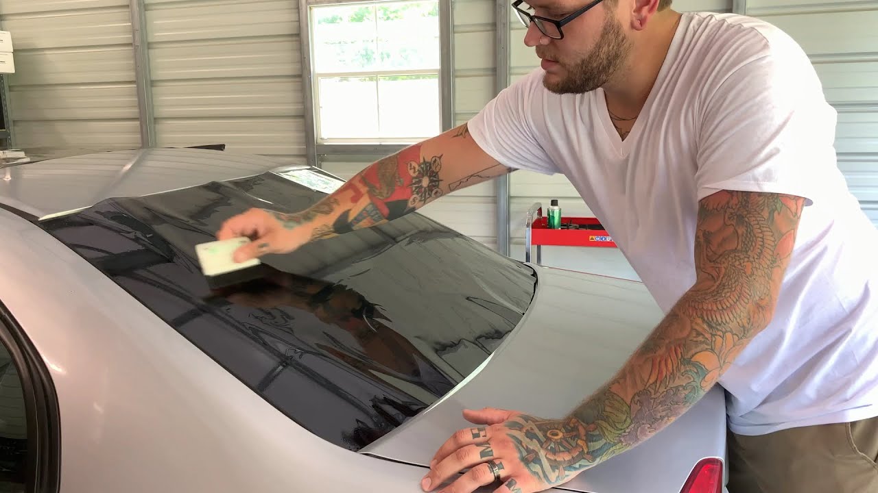 Tinting rear windshield curved glass!!