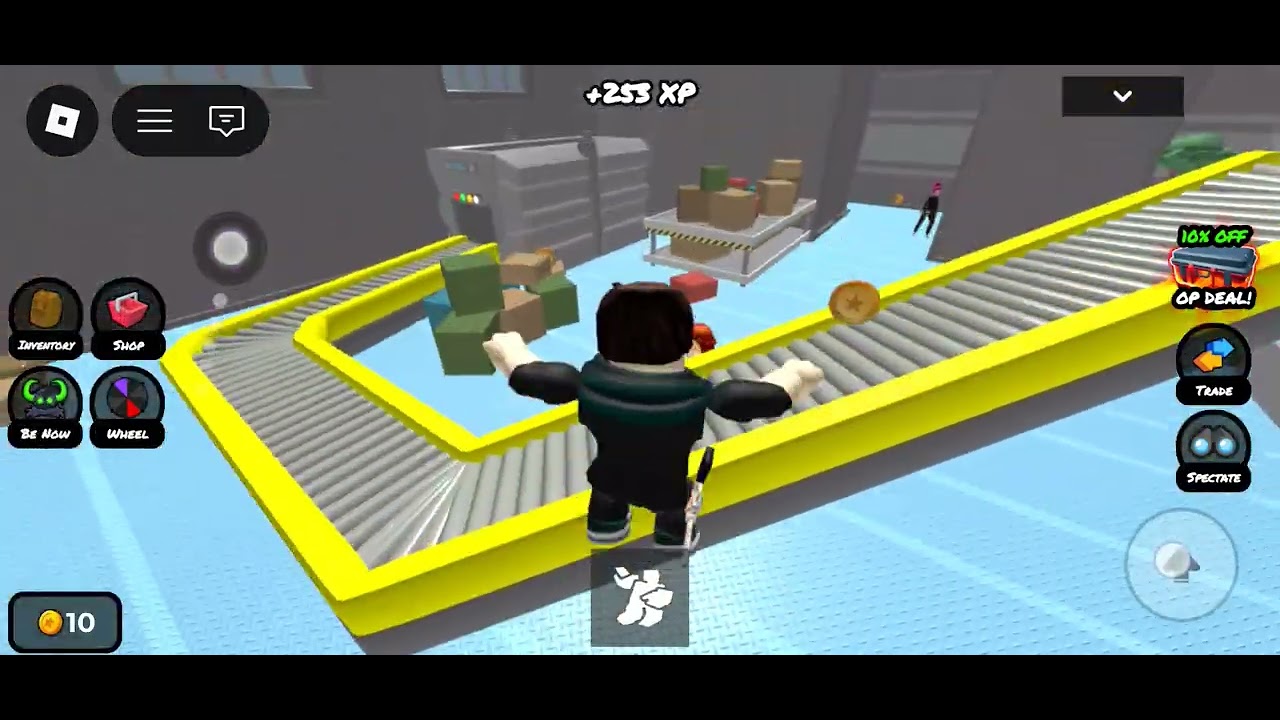 roblox aku lari dari monster atau nembak monster punya tanduk 
