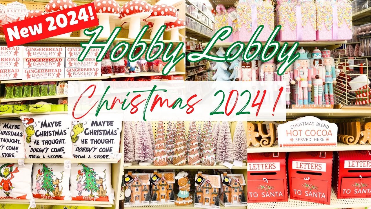 CHRISTMAS 2024 AT HOBBY LOBBY SHOP WITH ME| CHRISTMAS DECORATIONS 2024| CHRISTMAS DECOR 2024