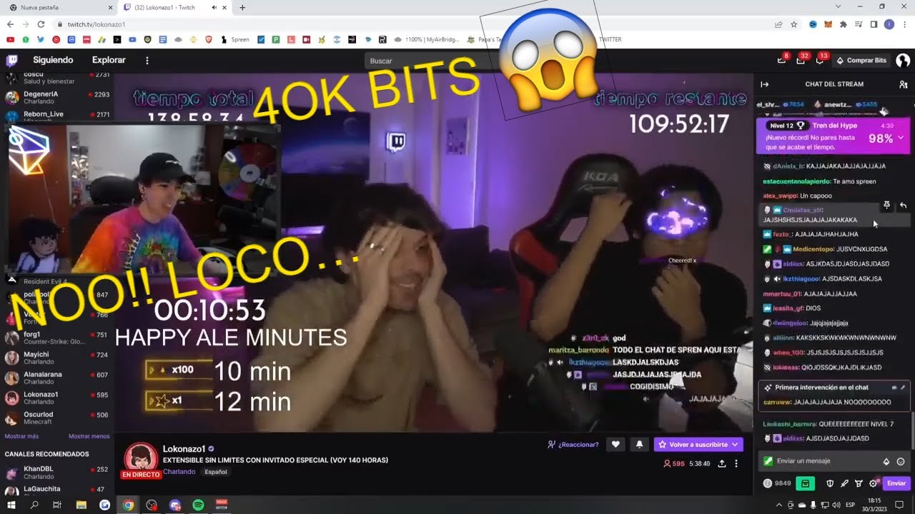 Spreen le Suma 109 Horas al Extensible de Lokonazo 😳