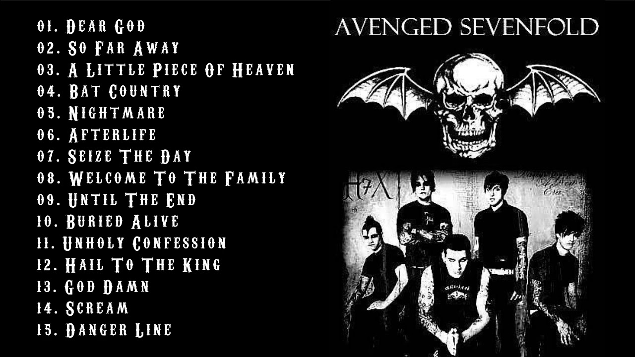 AVENGED SEVENFOLD BEST OF ROCK SONG COLLECTION 2025💀