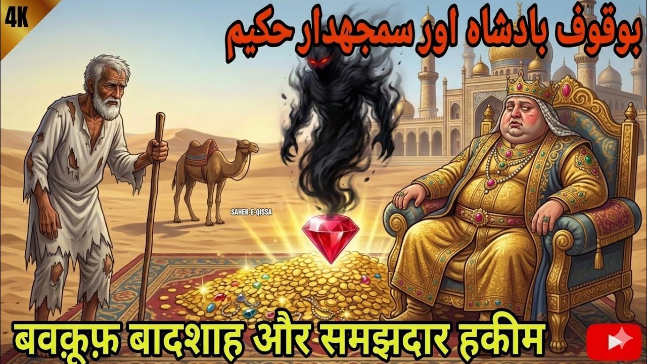 बेवकूफ बादशाह और चालाक दरवेश का किस्सा||Moral story in urdu||SAHER-E-QISSA||KISSA