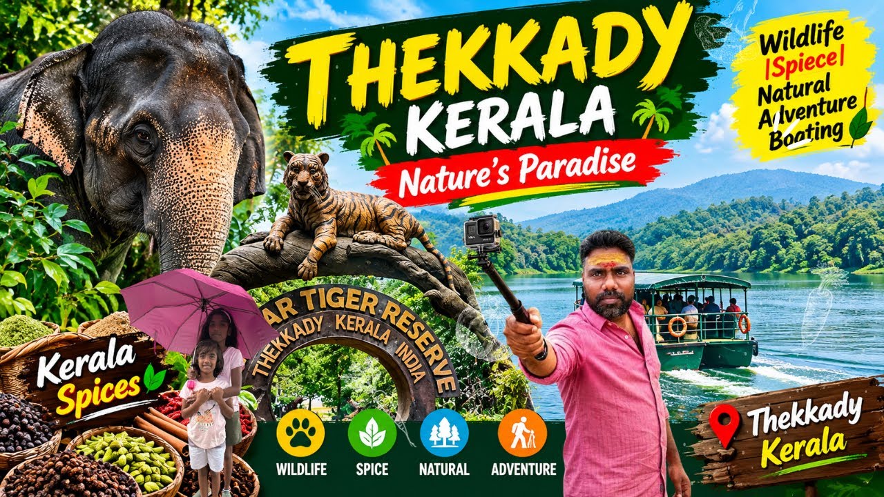 தேக்கடி சுற்றுலா | kerala kumily |Elephant Safari |Thekkady Camp 🏕️ | Jeep Safari EP:02