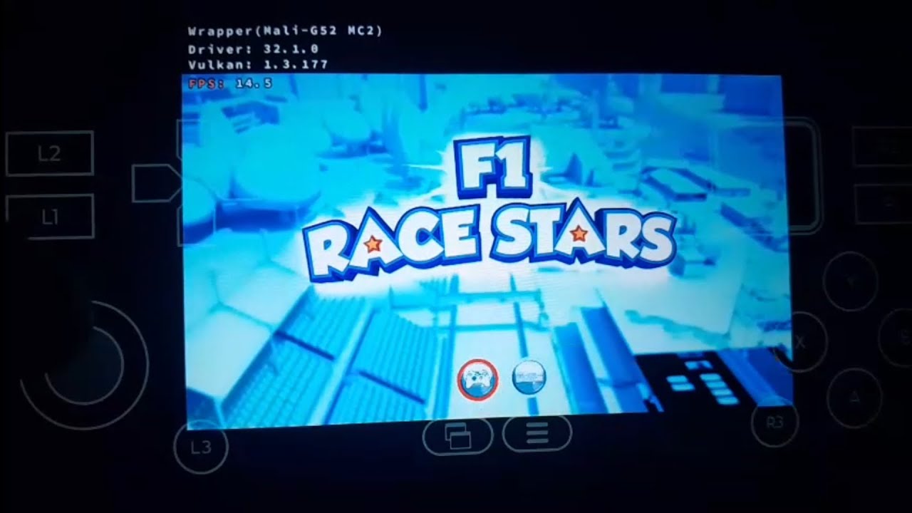 F1 Race STARS Rodando liso no Mediatek Hélio g85 Winlator Ludashi