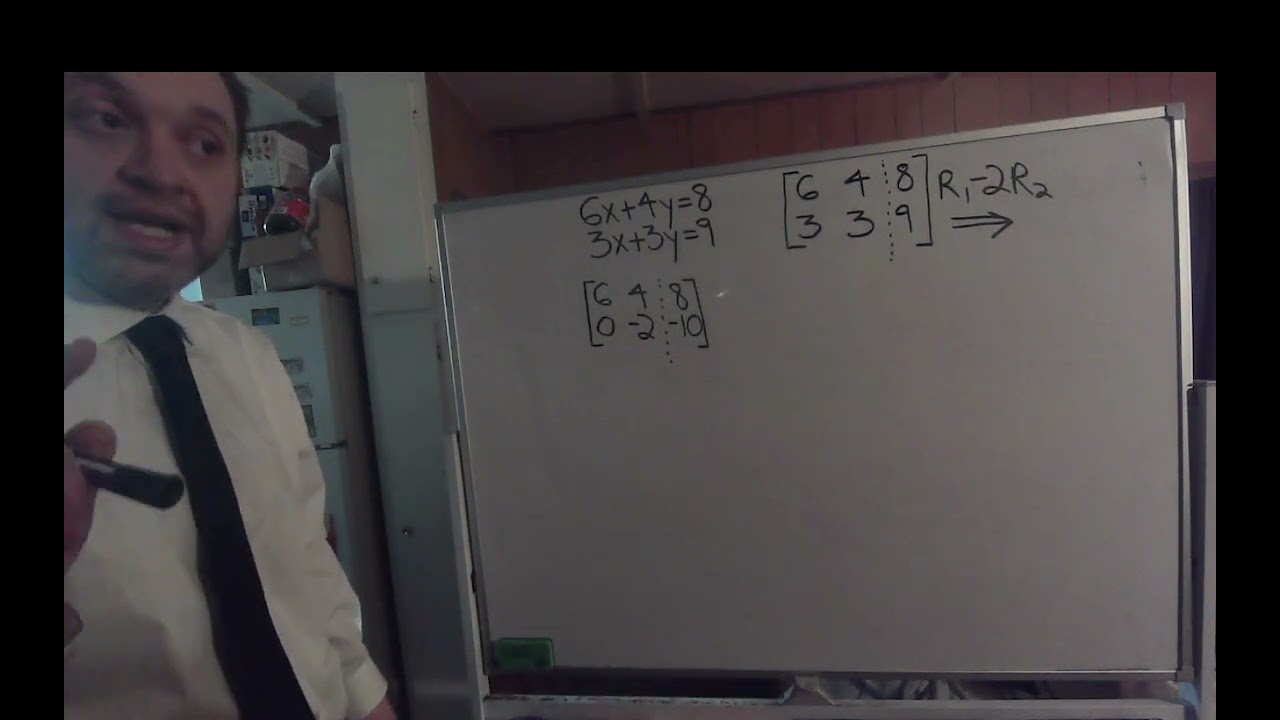 Using Matrices to Solve 2 Variable Systems of Equations Part 1