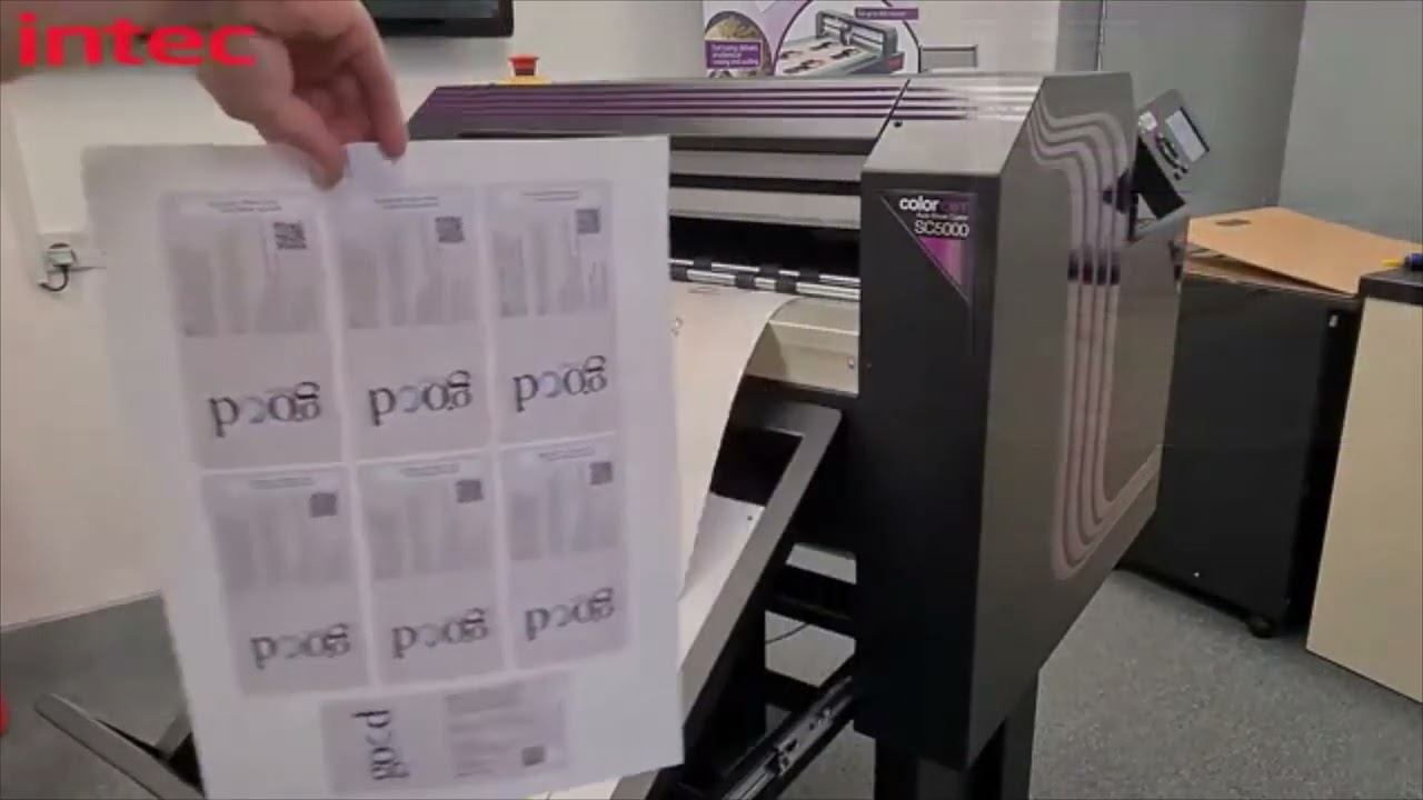 Intec ColorCut SC5000 Automatic Sheet-Fed Digital Die Cutter - Detailed Demo