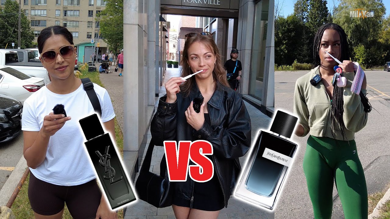 Women React YSL MYSLF Vs YSL Y Men's Cologne