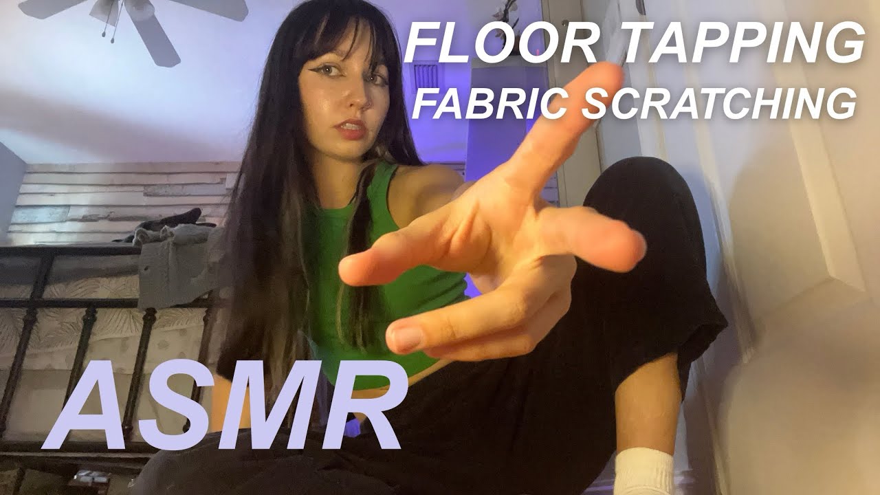 FAST ASMR Floor Tapping and Fabric Scratching