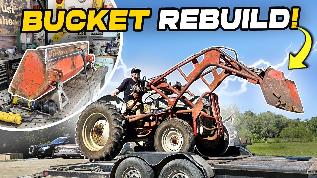 Ford 8n Tractor Bucket Rebuild. Heavy Damage, Can we fix it?!