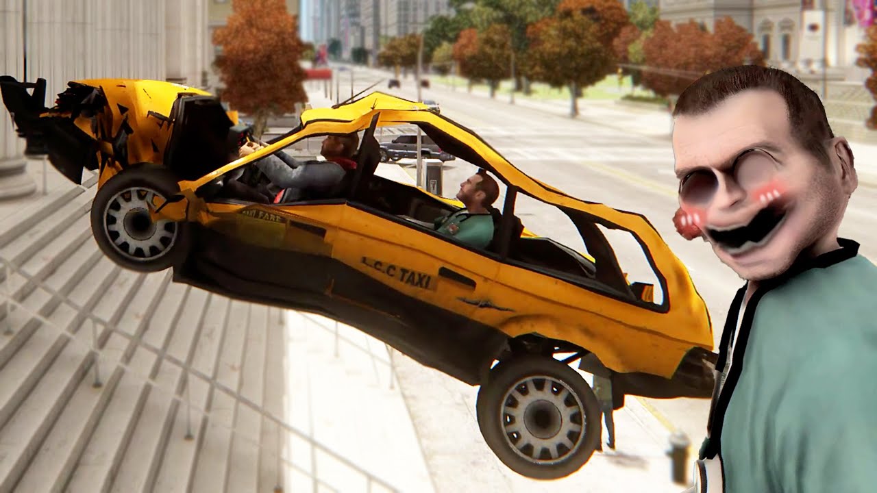 In traffic at a speed of 9999999, can the taxi take you to the navigation point? - GTA4