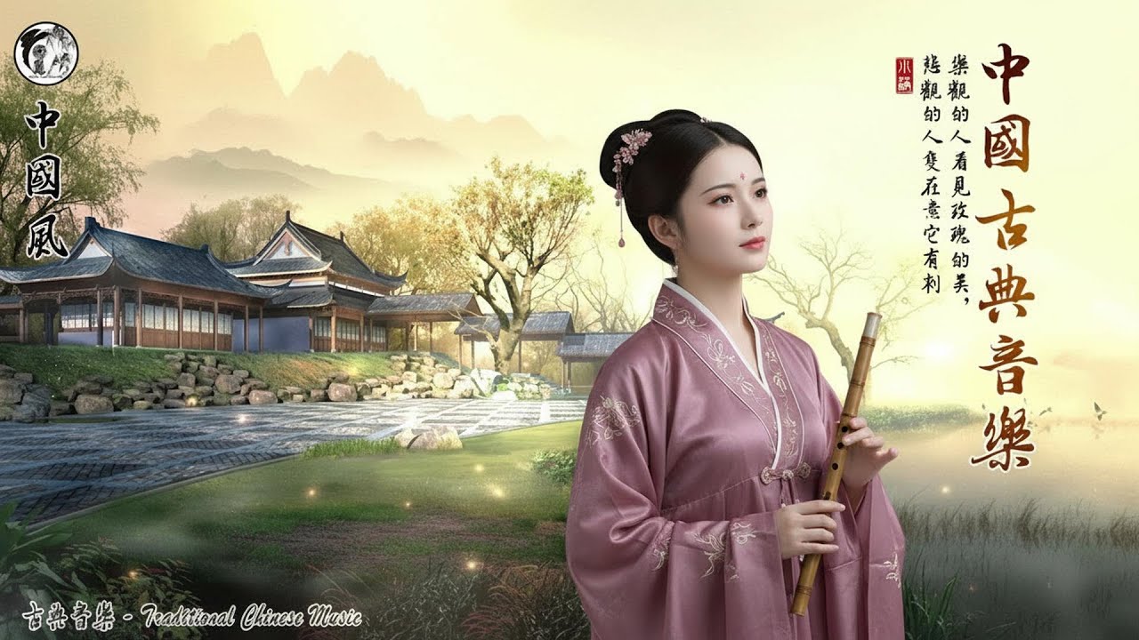【令人難忘的純國樂旋律】古典音樂與中國山林自然風光融為一體 純 -Unforgettable Melodies of Classical Chinese Music - 音樂合奏：琵琶 笛子 二 古筝