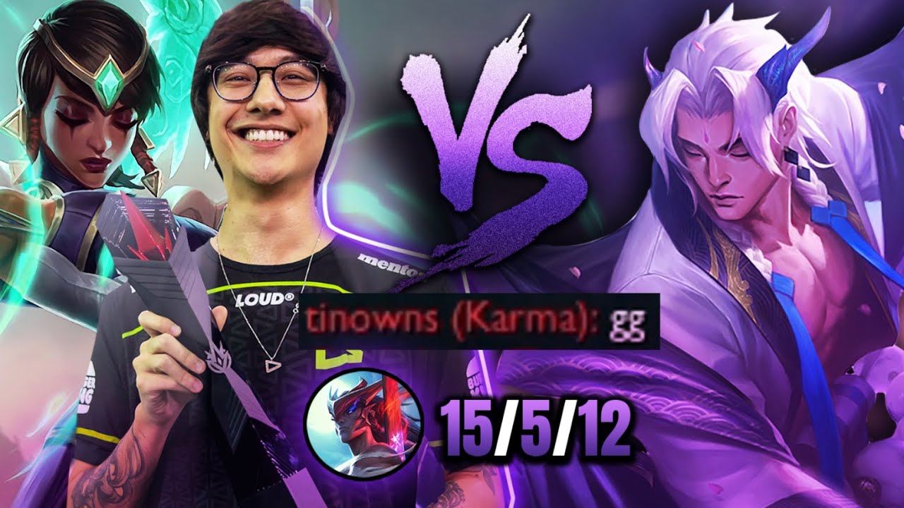 TOMEI COUNTER PRA KARMA MID DO TINOWNS! mas fiz 15 abates de yone  e...