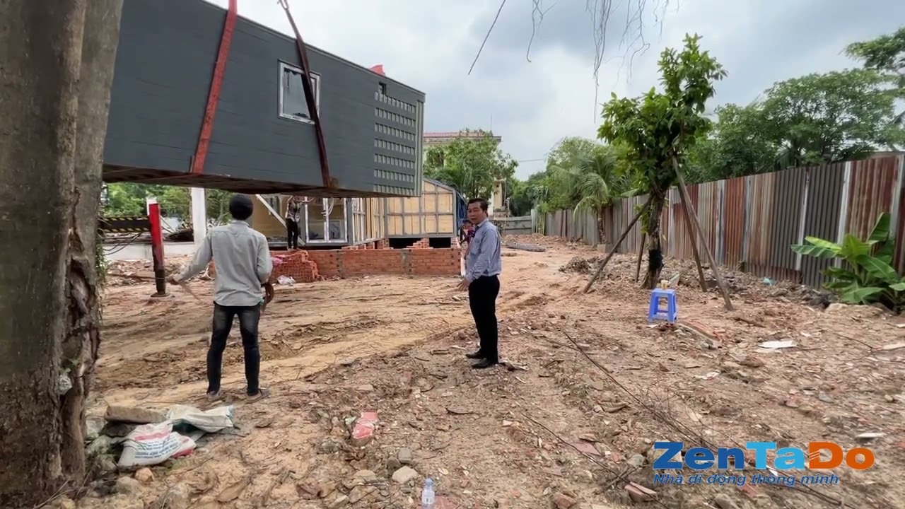 Cẩu Lắp Nhà Zentado chỉ 2 ngày vào ở Phiên Bản 85m2