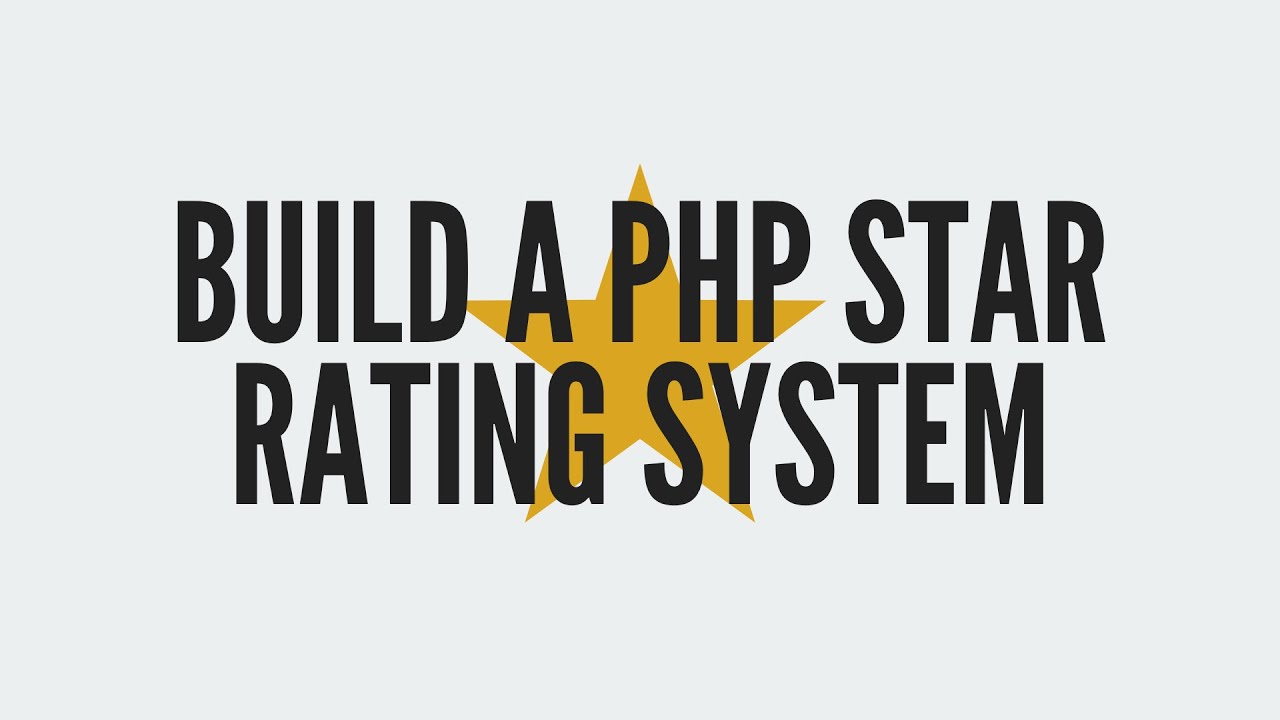 PHP Star Rating System