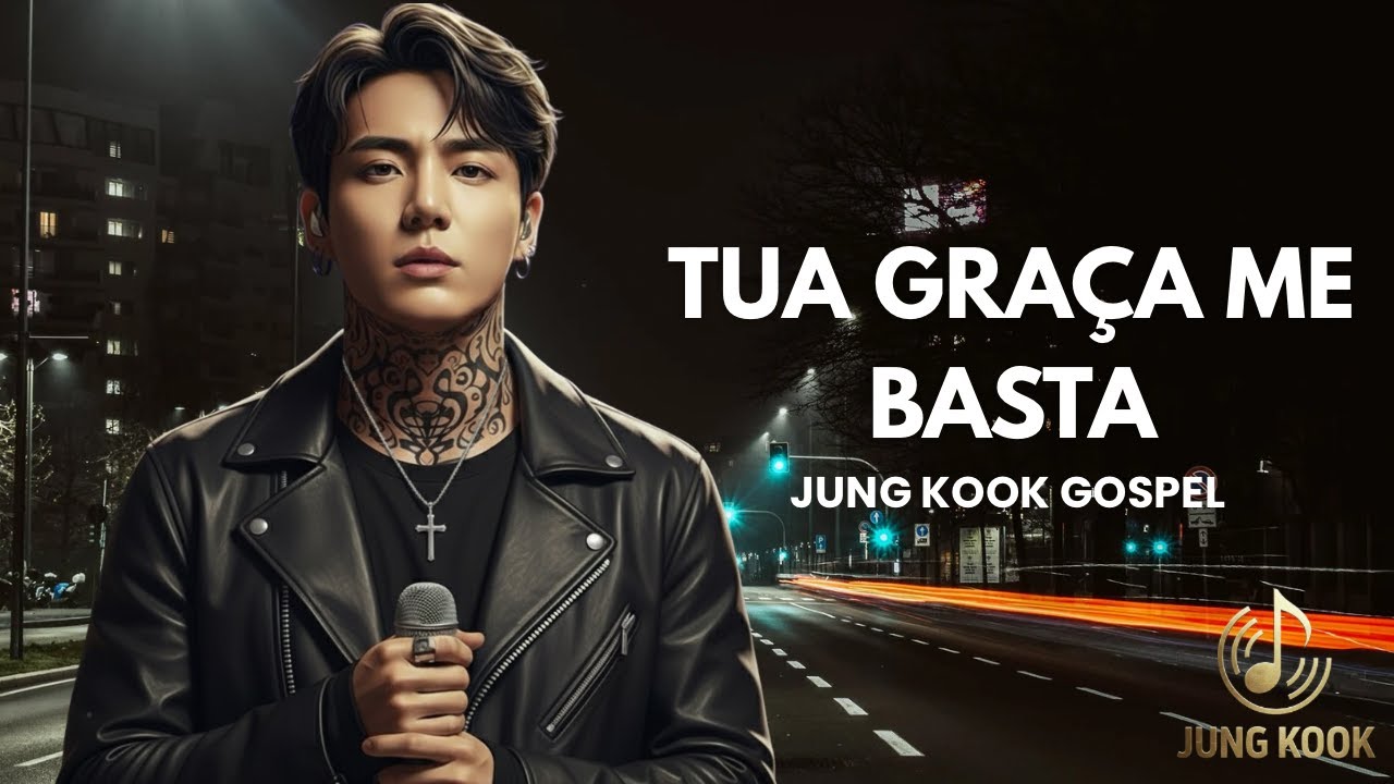 TUA GRAÇA ME BASTA | JUNG KOOK GOSPEL (Letra Oficial) Música Gospel | Música Evangélica