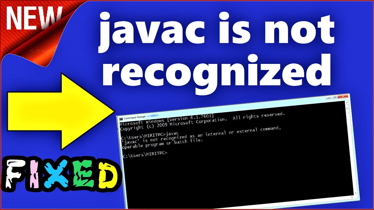 javac не распознается как внутренняя или внешняя команда Windows 10 \ 8 \ 7 Исправлено