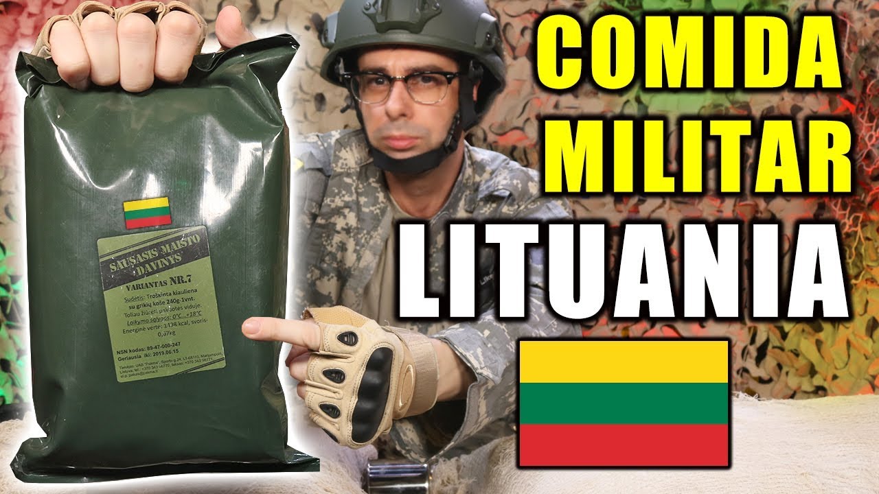 Probando COMIDA DE SUPERVIVENCIA MILITAR de LITUANIA