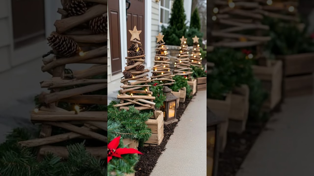 23 Natural Outdoor Christmas Decorations That Wow