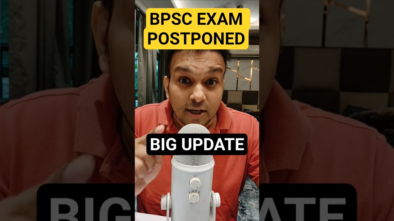 72 BPSC 2026 Exam Postponed Latest news Big Update #viralvideo #shortvideo #bpsc #bpsc2026 #72ndbpsc