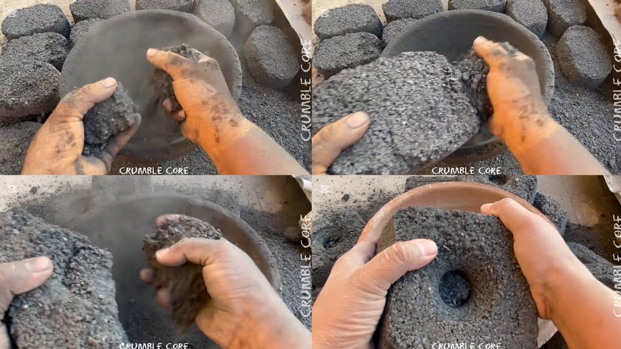Gritty Charcoal 🖤|| ASMR Satisfying Must Watch ✨