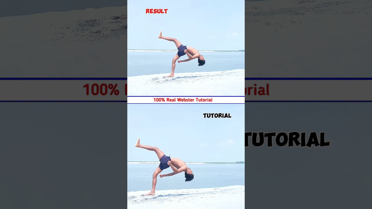 Webster Made Easy Learn in 5 Minute At Home 🏡  #shorts #webster #backflip
