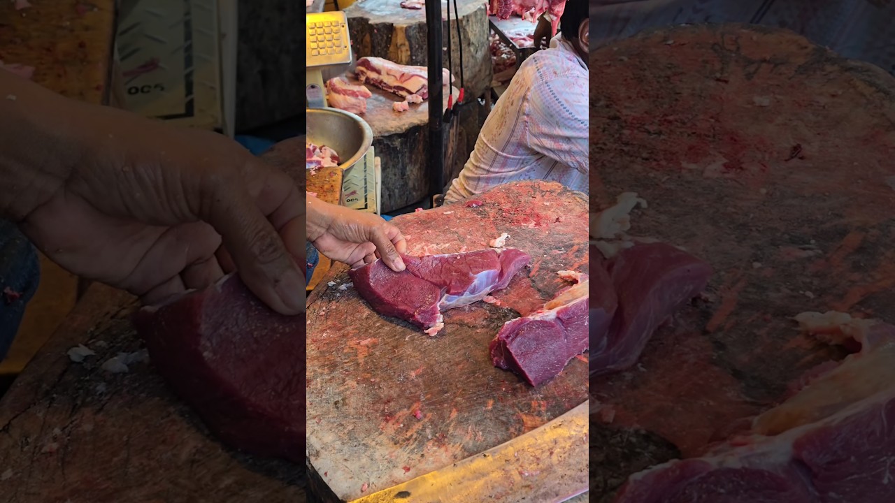 Awesome beef cutting skill by expert butcher in bd |