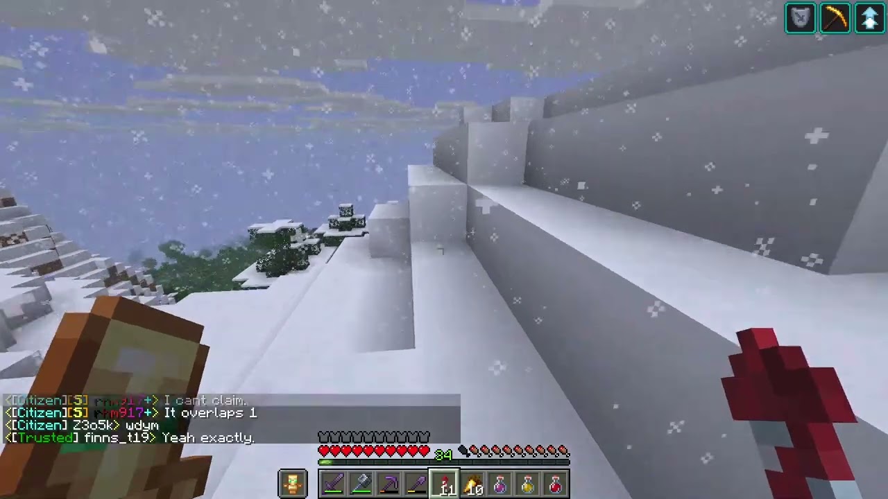 Pranking the players on a random server by digging an expanding opposite pyramid through the earth