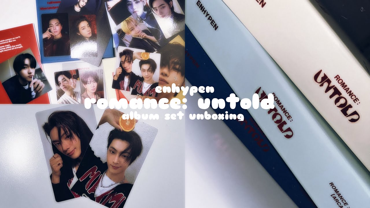 enhypen ‘romance: untold’ unboxing ᡣ𐭩ྀིྀིྀི