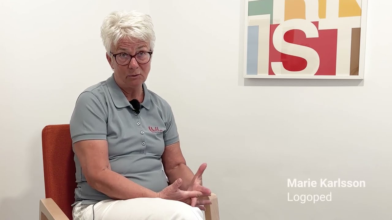 Marie Karlsson, logoped p&aring; Hedla