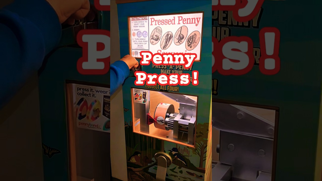 Penny Smasher Penny Press Souvenir Machine #pennypress #pennymachine
