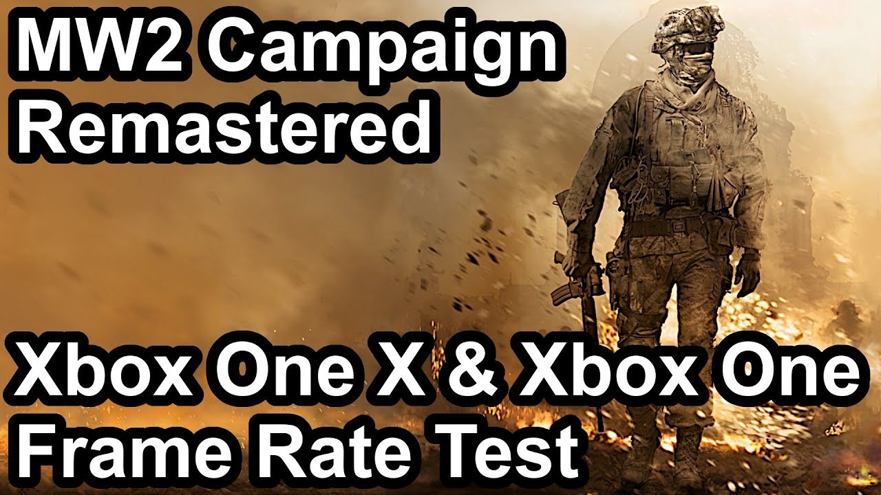 Call of Duty Modern Warfare 2 Remastered Xbox One X vs Xbox One Frame Rate Comparison