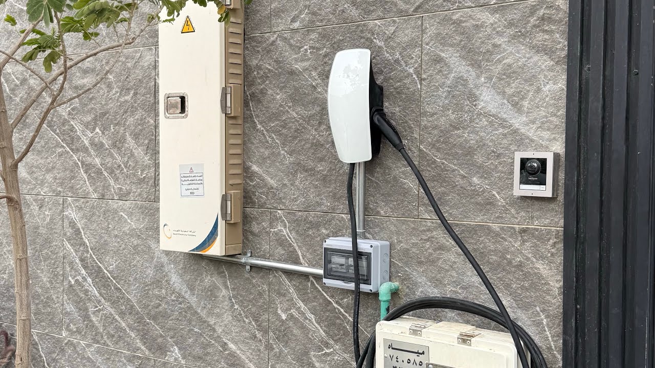 March 7, 2026 تركيب شاحن تسلا بالرياض tesla wall connector installation @ Riyadh KSA 