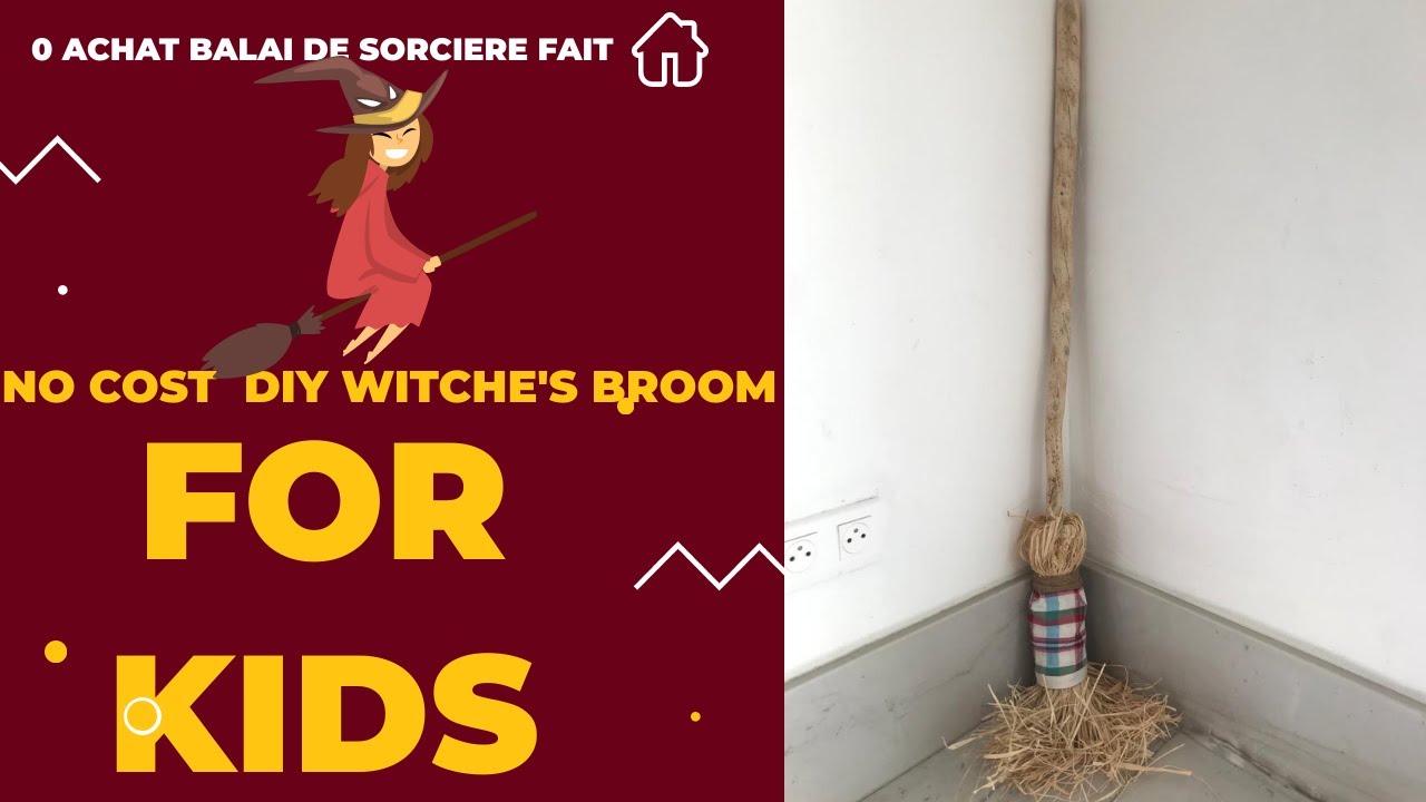zero coût fabrication d'un balai de sorcière   no cost diy witche's broom