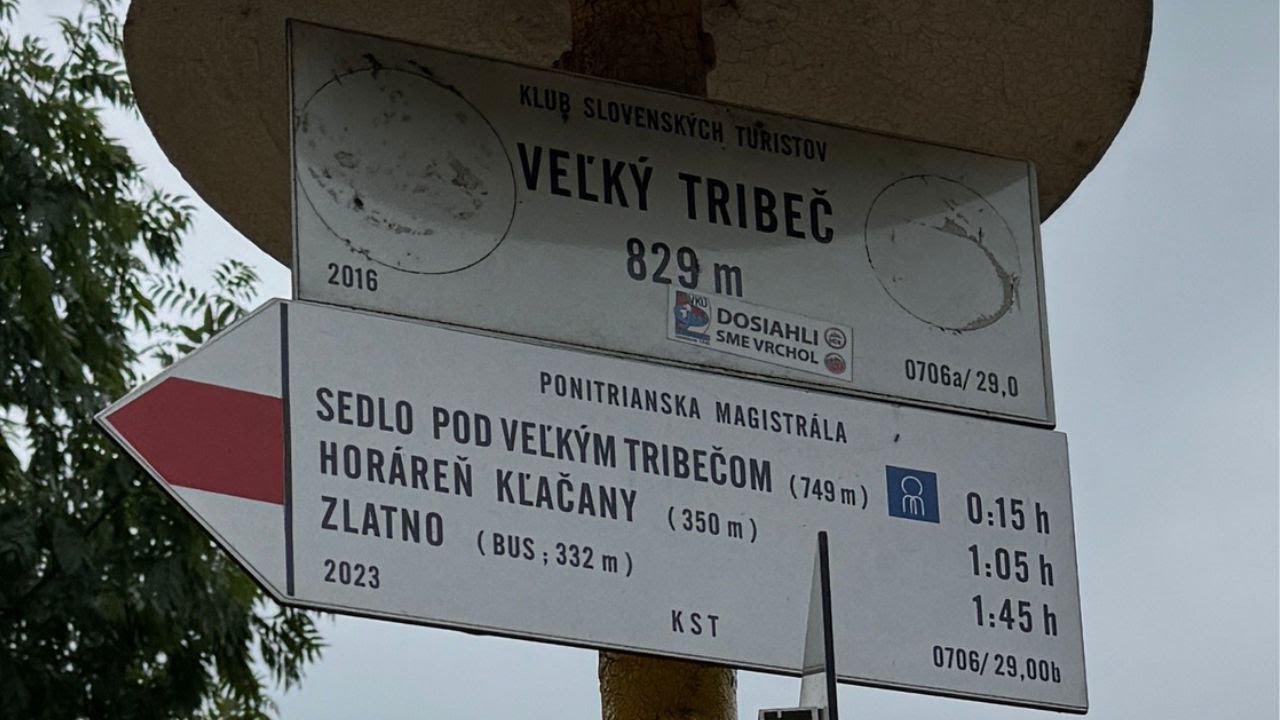 Ponitrianska magistrála — Tribeč a Vtáčnik — 106 km za 24  hodín ?