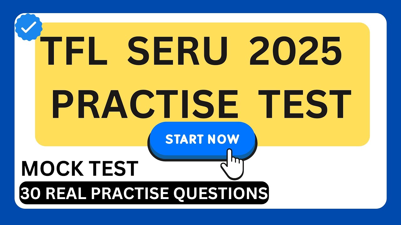 SERU TfL Mock Test Practise Questions - TFL SERU Assessment Questions (Preparation Exam Training)