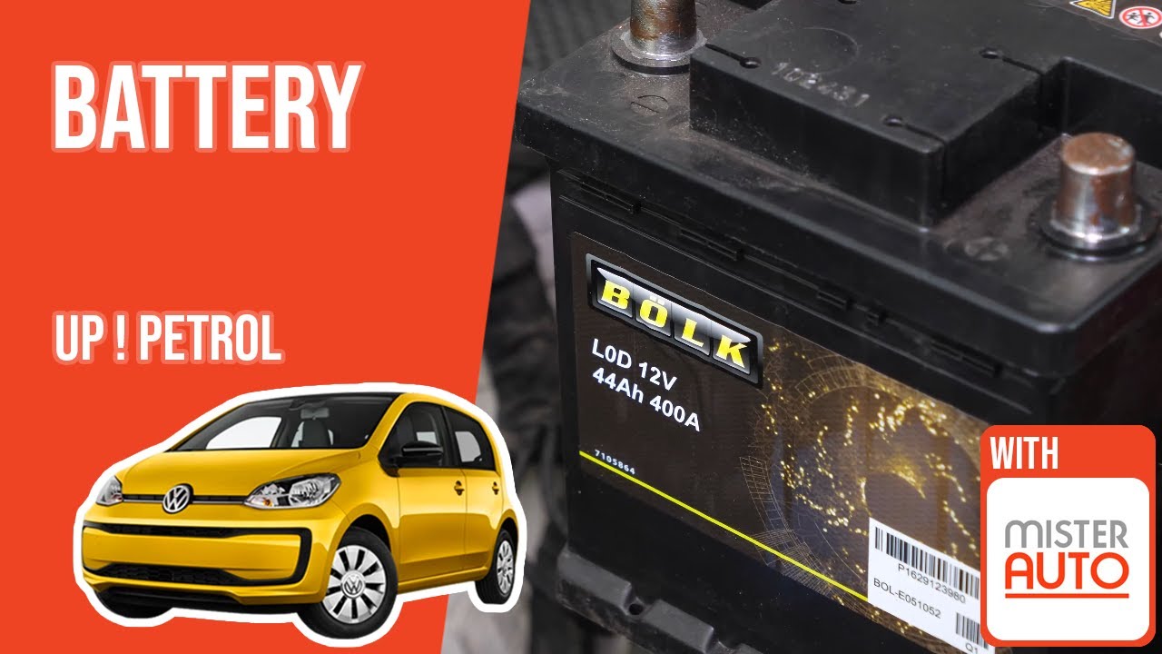 How to replace the car battery Volkswagen Up! 1.0 MPI 🔋