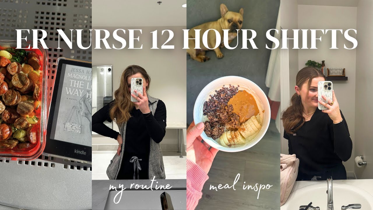 days in my life as an ER nurse: new grad RN, shift recap, pre and post shift routines