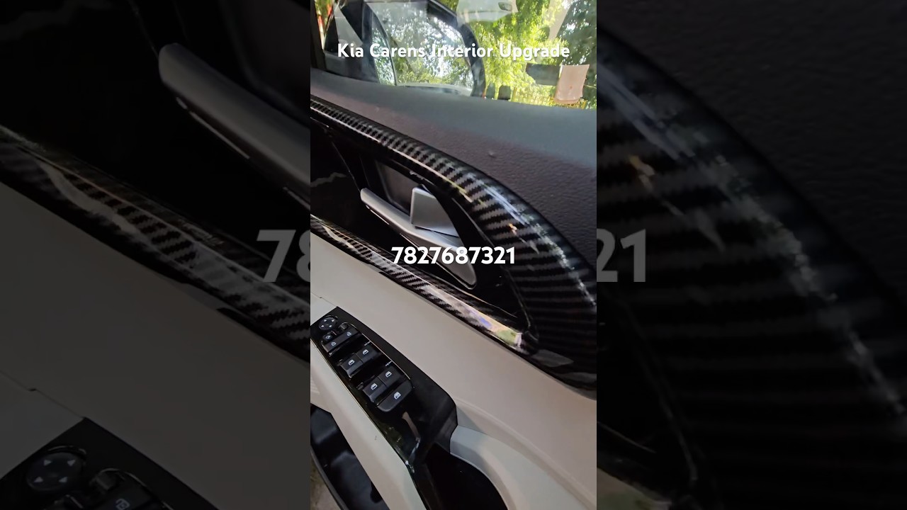 Diamond2k Android Stereo with Glossy Black Carbon Interior Upgrade for Kia Carens Premium 2025