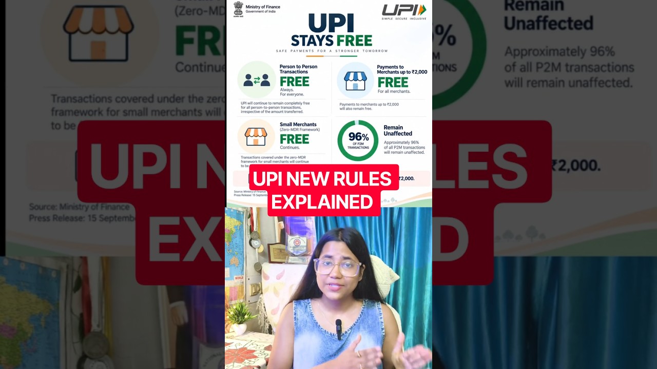 New UPI rules!! What are the charges over Rs 2000? 💵#centralgovernment #uniongovernment #upi