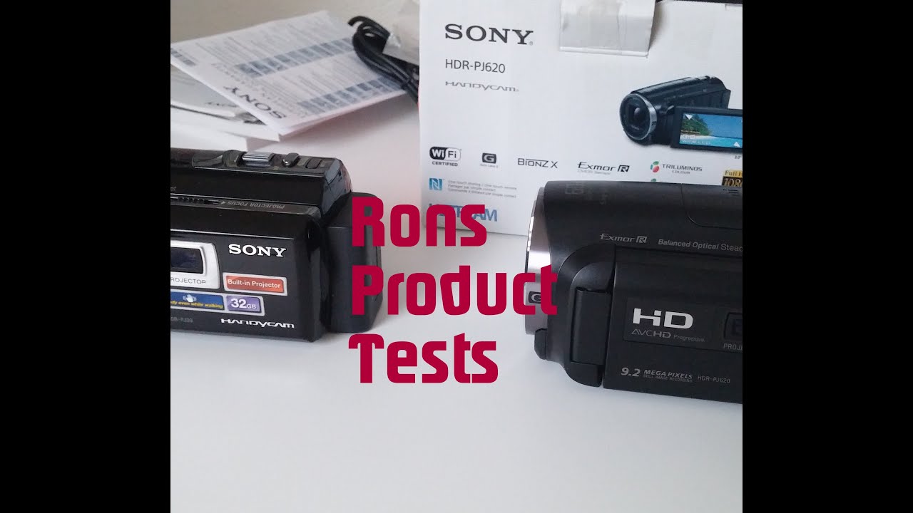 Sony HDR PJ620 Test Vergleich HDR-PJ30VE Beamer Camcorder Deutsch Video