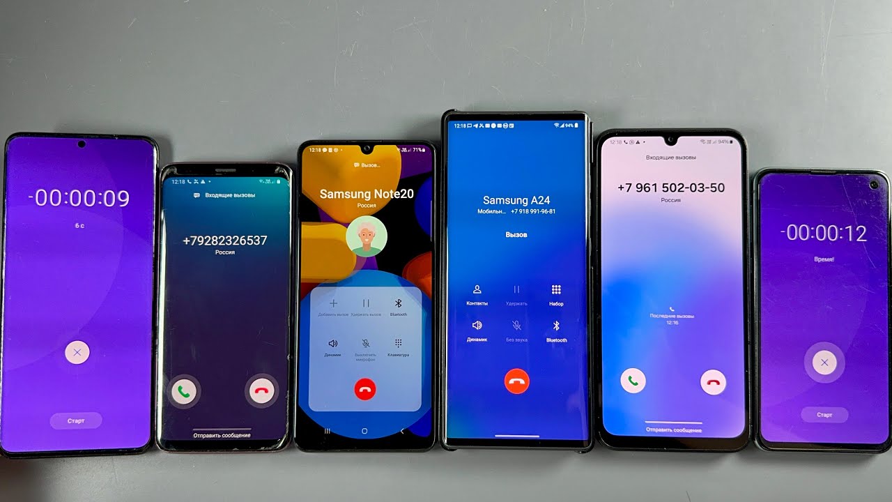 Outgoing Calls Samsung Galaxy S9 + LG Wing + Samsung Galaxy A24 + Samsung Galaxy S10e + A32