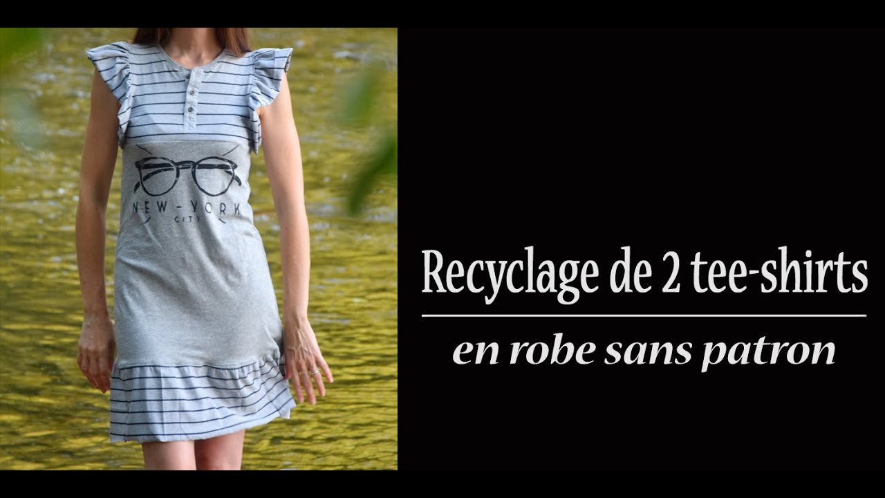 Tuto de la robe en recyclage (avec seulement 2 tee shirts)
