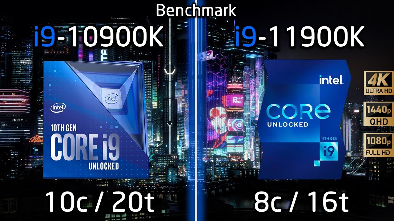 Intel i9-10900K vs i9-11900K Test in 8 Games 1080p, 1440p, 2160p