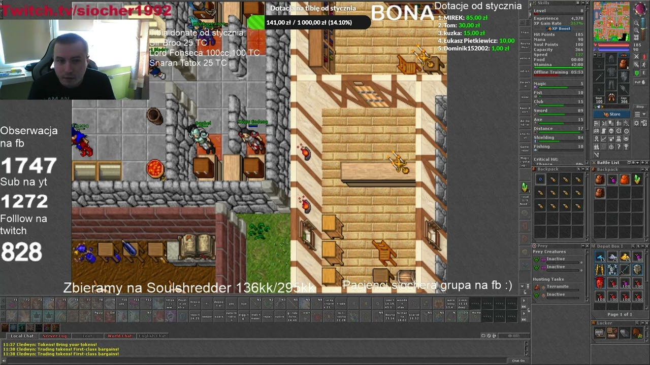 Tibia profit z 13 chess box jednorazowy profit +1kk