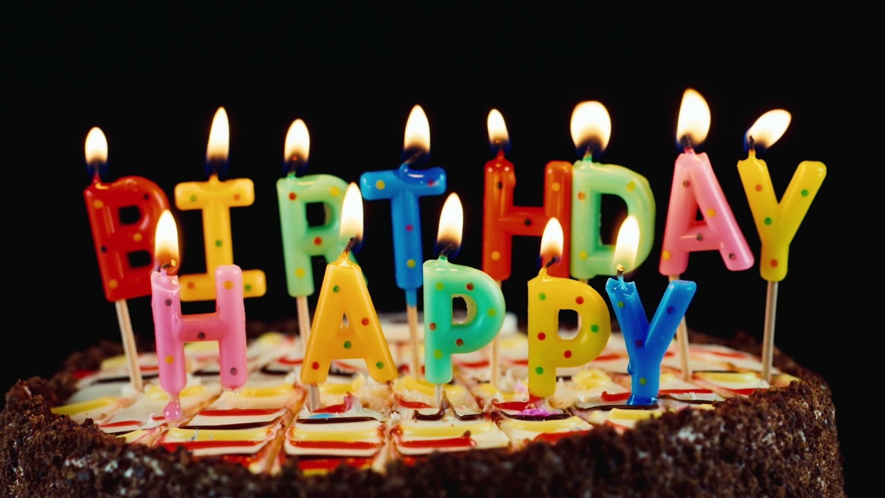 2 Hour Happy Birthday To You Song Candle Light Background Video